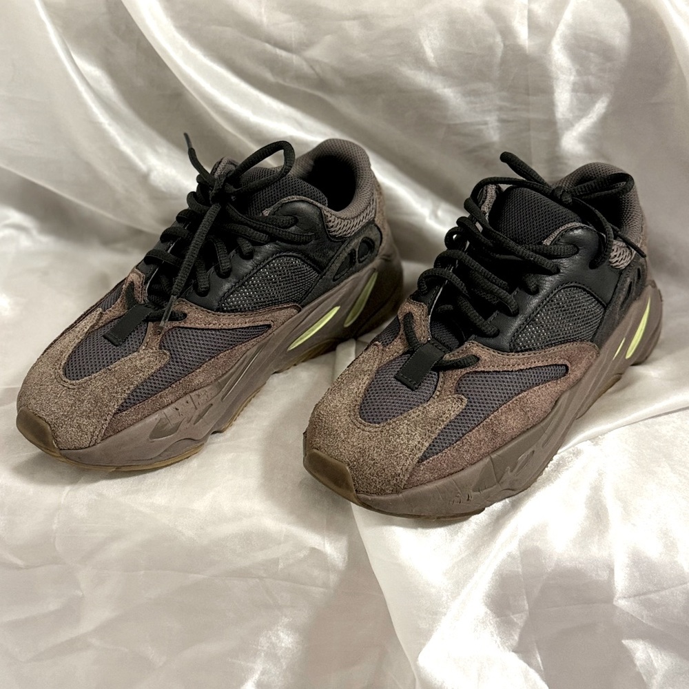 Yeezy x Adidas Multicolor Suede And Mesh Sneakers